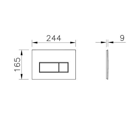 Комплект унитаза с инсталляцией Vitra Zentrum Square 9875B003-7201 с сиденьем микролифт и кнопкой смыва хром