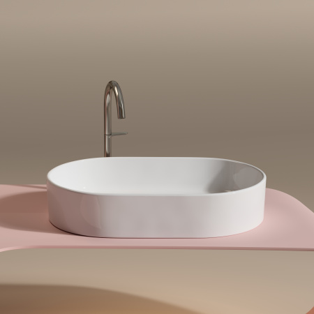 Раковина накладная 60см Ceramica Nova Element CN6048 белый