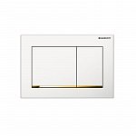 Кнопка смыва Geberit Omega 30 115.080.KK.1 белый/золотой Кнопка смыва Geberit Omega 30 115.080.KK.1 белый/золотой