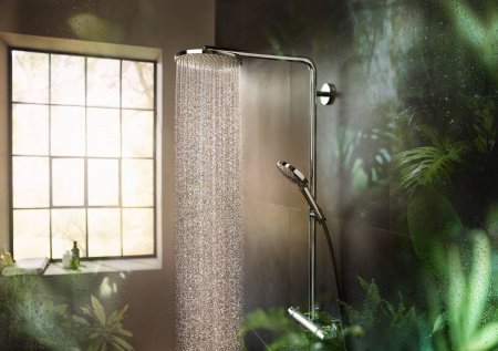 Душевая стойка Hansgrohe Raindance Select S 27633700 белый матовый