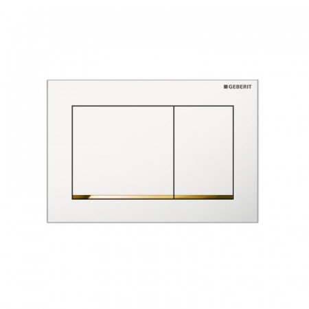 Кнопка смыва Geberit Omega 30 115.080.KK.1 белый/золотой