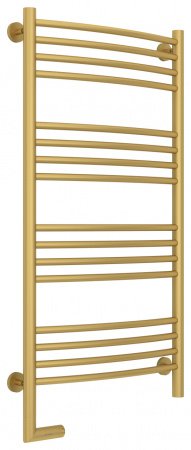 Полотенцесушитель электрический Сунержа Богема 2.0 100х50 золото матовое, выгнутая, подключение левое