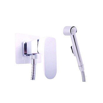 Гигиенический душ со смесителем Rav Slezak YUKON YU147CB, белый/хром