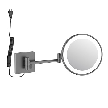 Косметическое зеркало с подсветкой Timo Luiro 18474/18 черное золото