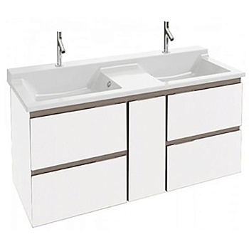 Тумба под раковину Jacob Delafon Soprano 140 подвесная Белый глянец