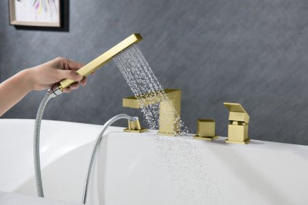 Смеситель на борт ванны Timo Selene 2130/17Y золото матовое