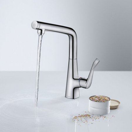 Смеситель для кухни Hansgrohe Metris Select M71 14883000 Хром