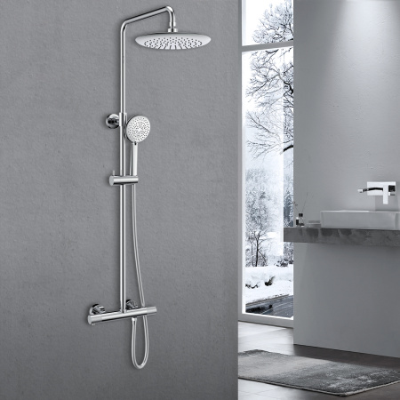 Душевая стойка с термостатом Vincea Desire VSFS-1D0TCH хром