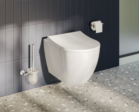 Комплект унитаза с инсталляцией Vitra Mia Round 9873B003-7201 с сиденьем микролифт и кнопкой смыва хром