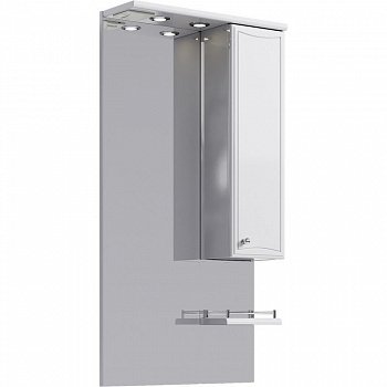 Зеркальный шкаф Aqwella Барселона 60 Ba.02.06 с подсветкой Белый