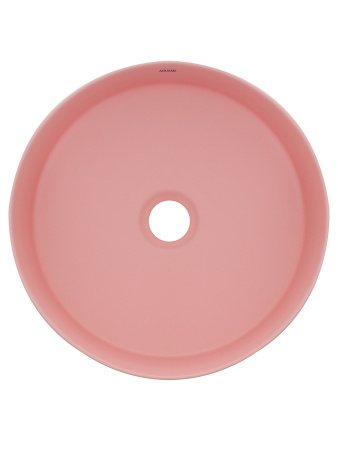 Раковина накладная 35.5см AQUAme AQM5012MP розовый матовый
