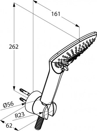 Душевой гарнитур для ванны Kludi Fizz 6775091-00 Белый Хром
