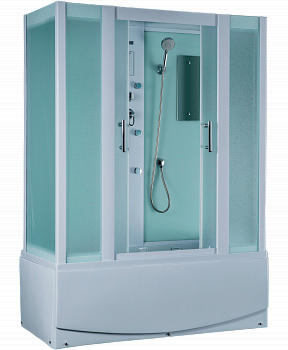 Душевая кабина Timo Eco TE-0770 168x80x215 профиль белый, стекло рифленое