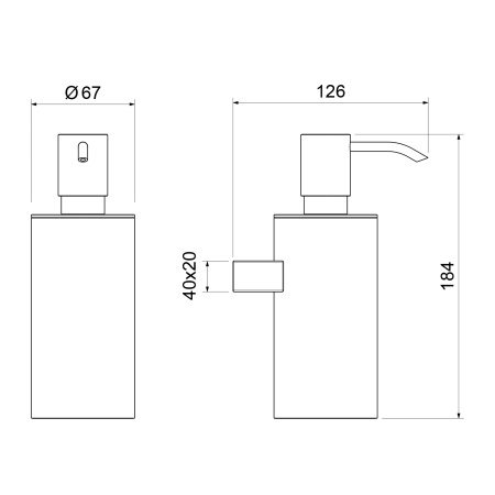 Дозатор подвесной Timo Luiro 18639/18 черное золото