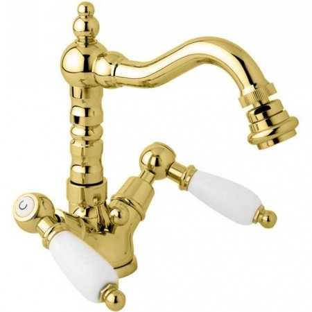 Смеситель для биде Cezares First BS2 ручки Белые Хром