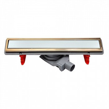 Душевой лоток Pestan Confluo Premium Gold White Glass Line 550