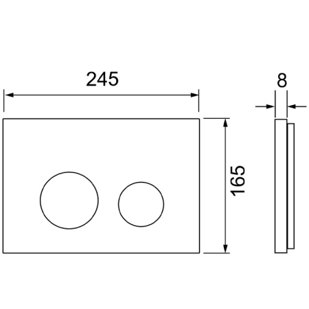 Кнопка смыва TECE Spring loop S240503 сатин