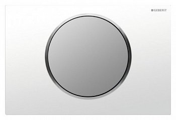 Кнопка смыва Geberit Sigma 10 115.758.KL.5 белый/хром матовый