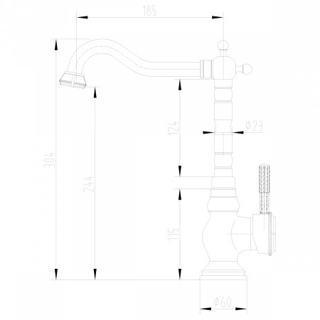 Смеситель для кухни Lemark Jasmine  LM6645B бронза