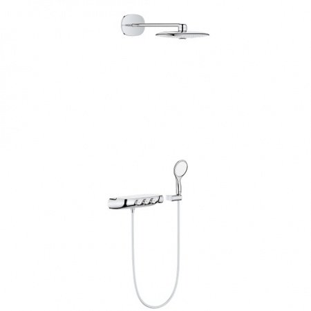 Встраиваемая душевая система Grohe Rainshower SmartControl 26443LS0 хром/белый
