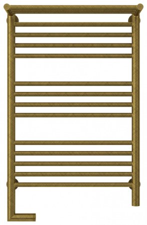 Полотенцесушитель электрический Сунержа Богема с полкой 2.0 80х50 состаренная бронза, подключение левое