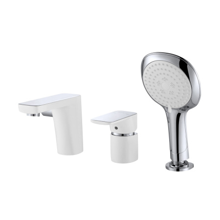 Смеситель на борт ванны D&K Berlin DA1434916, белый