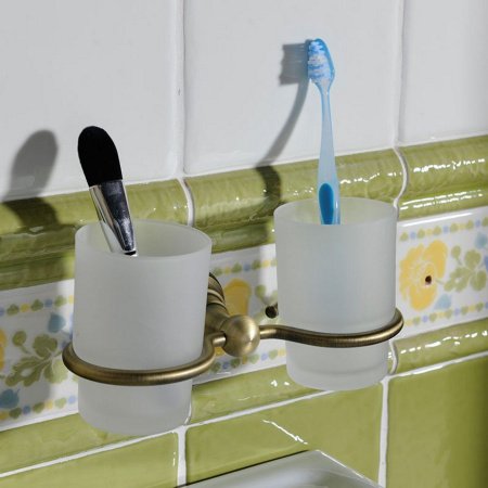 Стакан для ванной Sapho DIAMOND 1318-05 бронза