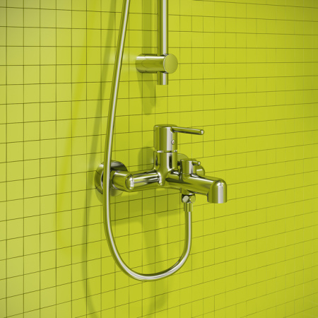 Смеситель для ванны, хром, Aiger, IDDIS AIGSB00i02WA