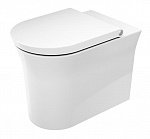 Унитаз приставной безободковый Duravit White Tulip 2001090000 без сиденья Унитаз приставной безободковый Duravit White Tulip 2001090000 без сиденья