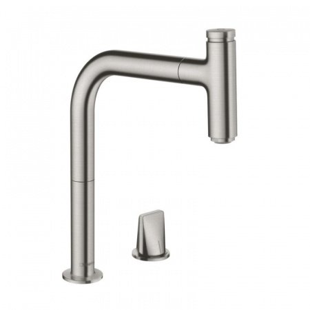 Смеситель для кухни Hansgrohe Metris Select M71 73804800 нержавеющая сталь