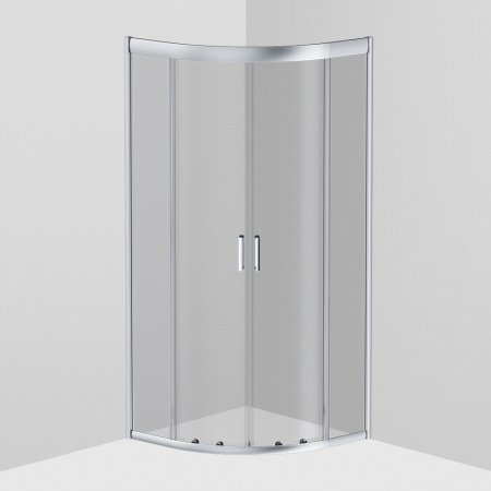 Душевой угол Am.Pm Gem 80x80x190 профиль хром, стекло прозрачное