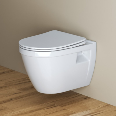 Унитаз подвесной BelBagno Loto BB070CHR/SC с сиденьем микролифт