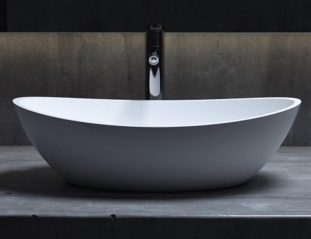 Раковина накладная 56см Salini Callista 1101203SM белый матовый