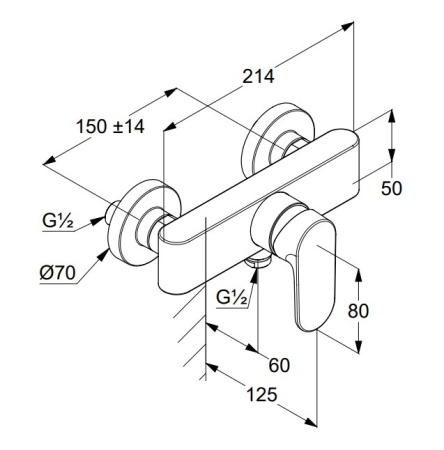 Смеситель для душа Kludi Louva 248315375 белый матовый