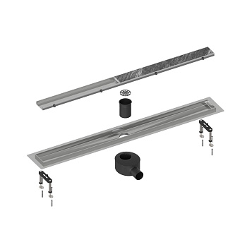 Душевой лоток (двухсторонняя решетка) TIMO Drain System DS230210/00, хром