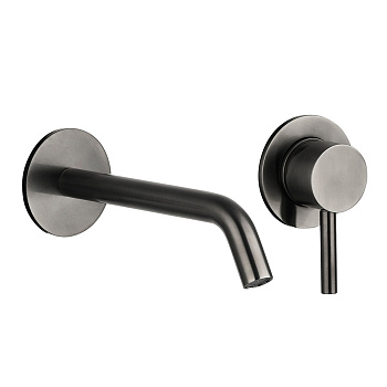 Смеситель для раковины AQUAme Siena AQM6215GM вороненая сталь