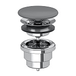 Донный клапан для умывальника без перелива Villeroy & Boch 680800i4 графит