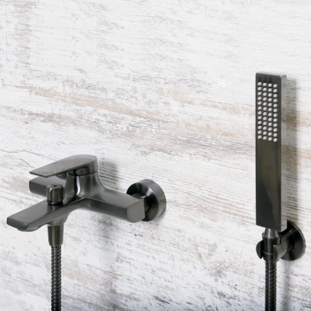 Смеситель для ванны с душем WasserKraft Wiese 8401 графит