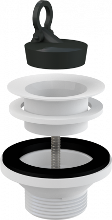 Сливной гарнитур Alcaplast A32 белый