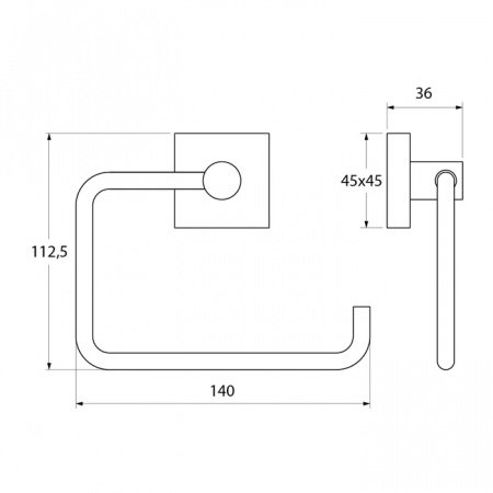 Держатель туалетной бумаги IDDIS Edifice EDISB00i43 хром