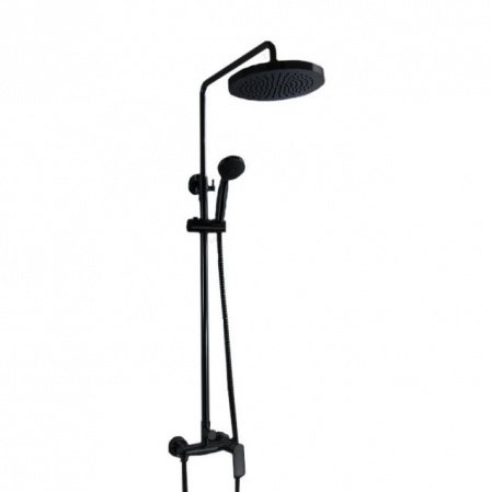 Душевая стойка Bravat OPAL R BLACK F9125183BM-A2-RUS черный матовый