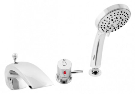 Смеситель на борт ванны Rav Slezak Dunaj Termostat DT272.5S хром