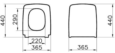 Крышка-сиденье VitrA Metropole 122-003-009 с микролифтом, петли хром