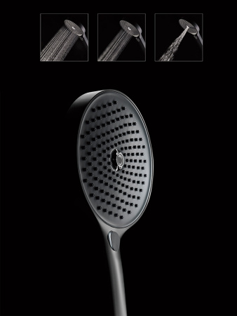 Душевая стойка с термостатом AQUAme AQM8005B черный матовый