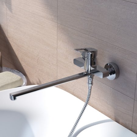 Смеситель для ванны с душем IDDIS Spin SPISBL2i10WA хром глянцевый