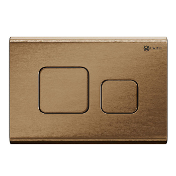 Клавиша смыва Point Афина PN44041BB для инсталляции, бронза брашированная