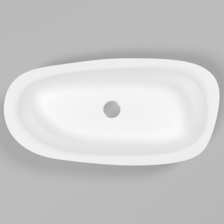 Умывальник WHITECROSS Moonstone E 70x35 (белый мат) иск. камень