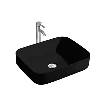 Раковина накладная 50см Aquatek Вега AQ5515-MB черный матовый