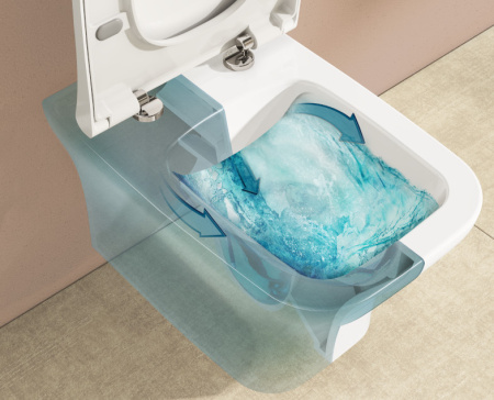 Унитаз подвесной безободковый Vitra Zentrum Square 7484B003-0075 без сиденья