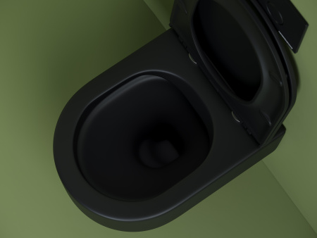 Унитаз подвесной безободковый Ceramica Nova Ulma CN4006MB черный матовый